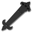 1-1/2 to 2-2/14 in. FLEUR-DE-LIS Non-Hammered Hardware Kit (with 6 ft. Rail) - Long Bracket Kit