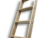 OAK (RED) Ladder - Under 8 ft. (Order from "In Stock" for 8 ft.)